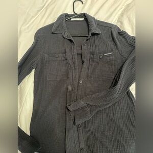 Calvin Klein Jeans Navy Blue Button Down Shirt